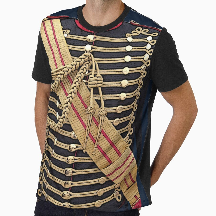 Simulated Hussar Jacket Blue Gold Uniform by Larry Oates