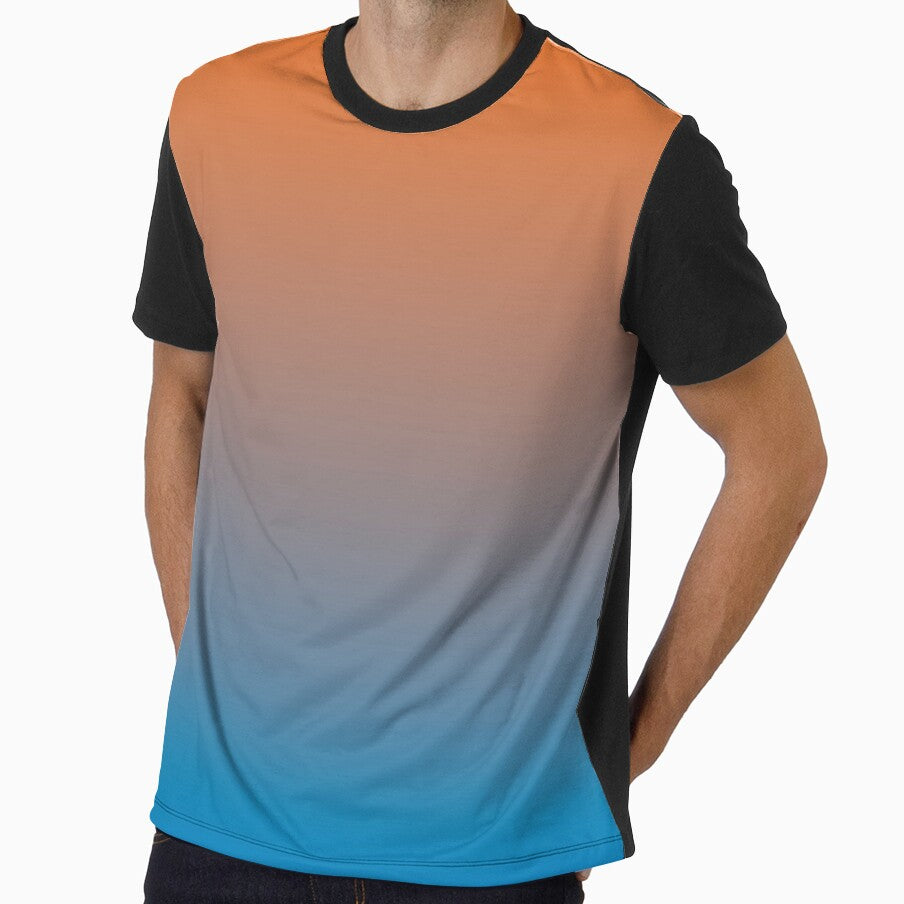 Retro Orange Gray and Blue Gradient by BetweenForms