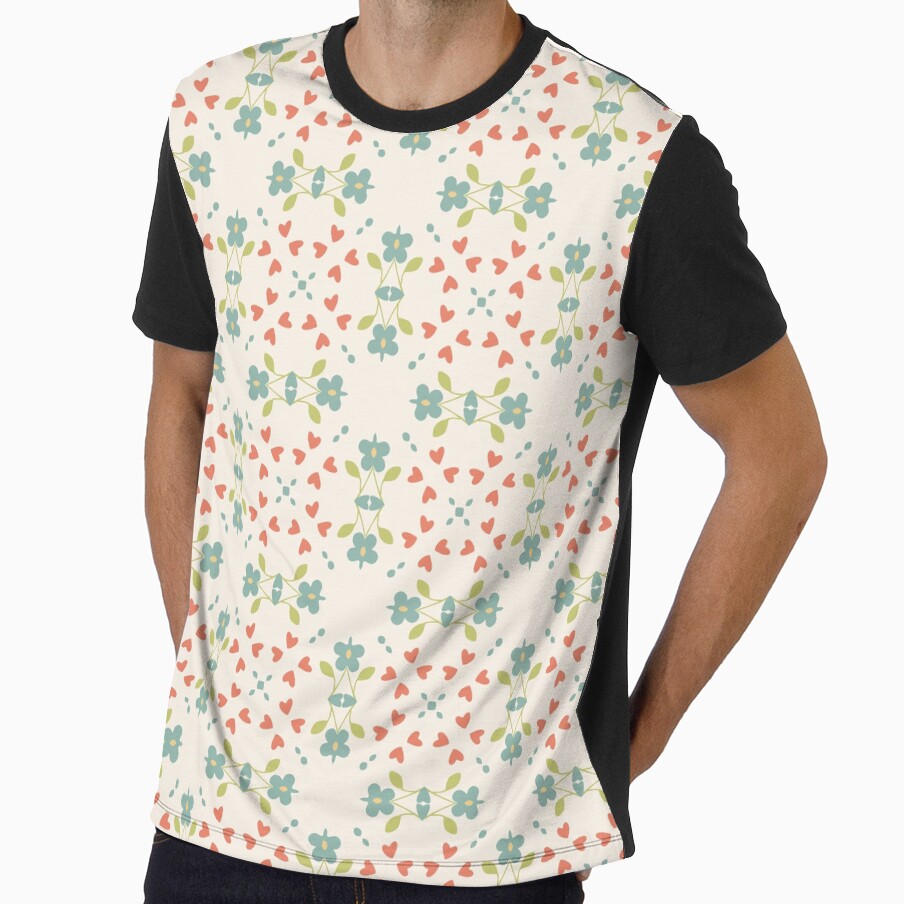vintage abstract colorful flowers seamless repeat pattern by Abrahamjrnd