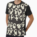 Skulls, skulls, wall patterns, gothic, Aztec, punk rock, Halloween by Luzi Illustrella