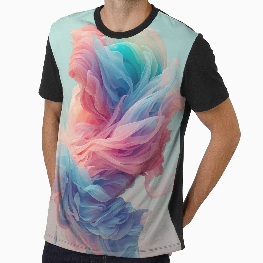 Soft Pastel Ethereal Liquid Smoke Abstract Art by rainbowgremlin