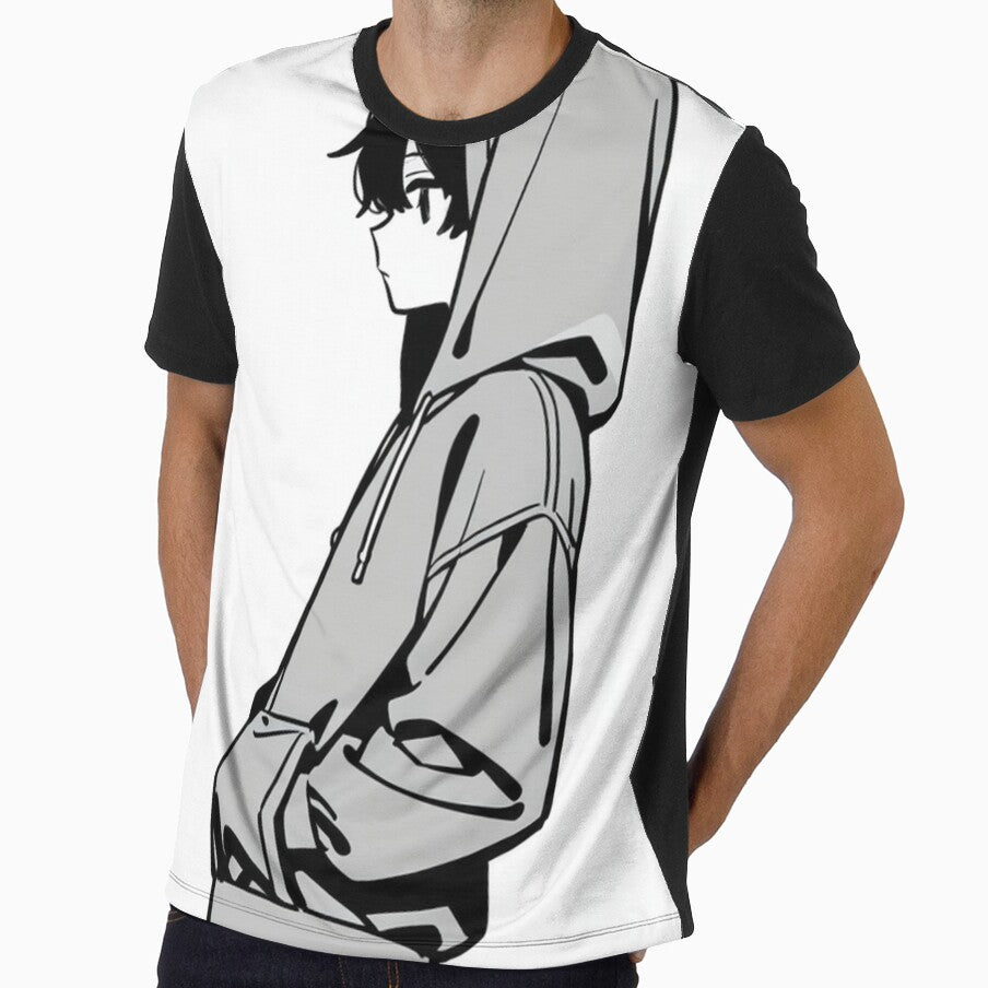 Fashion - Man in Gray Hoodie Hood Up Streetwear Anime Variant 2 by AnimeShin