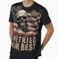 We Tried Our Best Skull Flag - Pop Art by Dhenin Studio