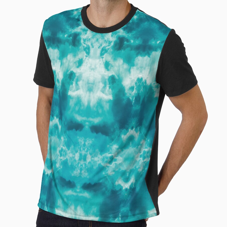 Sky image - symmetrical cloud formation by Psilographics