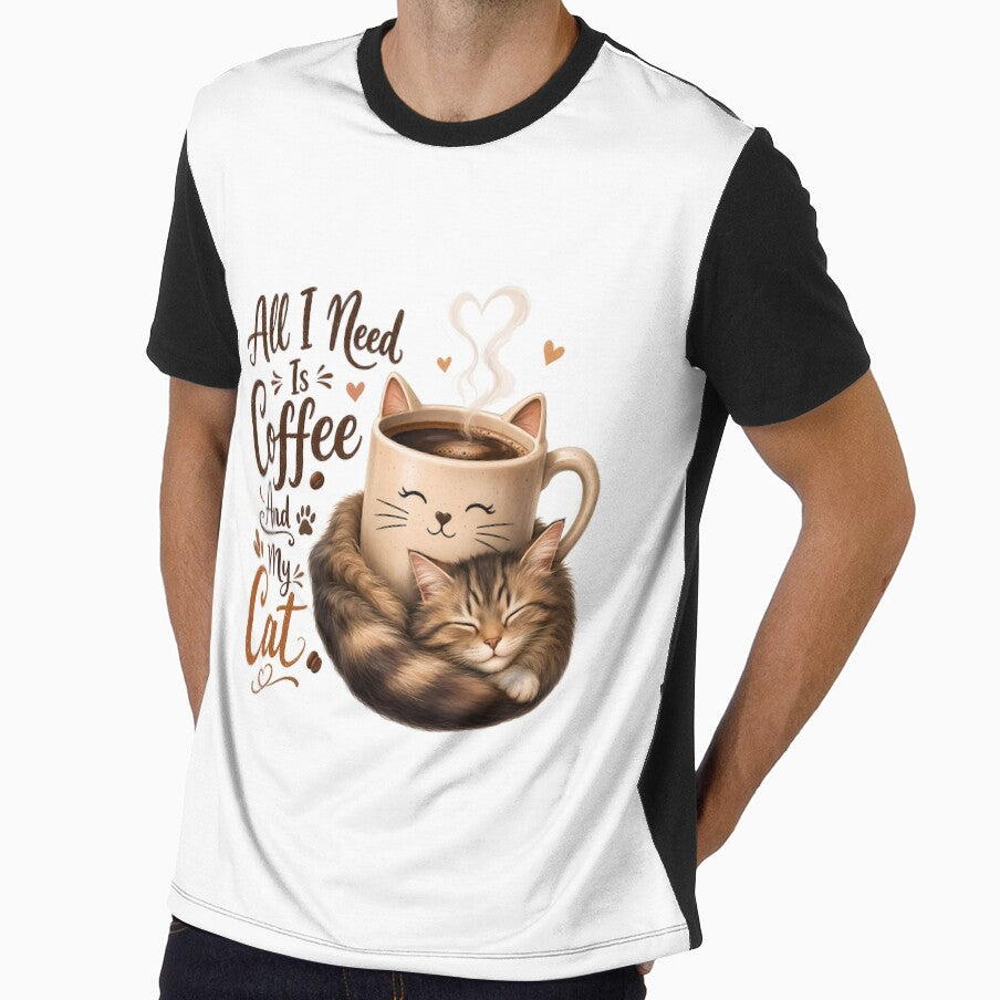 All I Need Is Coffee And My Cat Cute Kitten by BobbyTee Merch