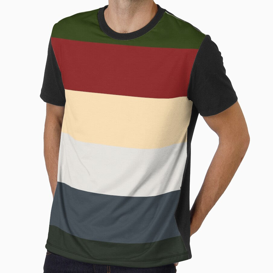 Retro Style Christmas Color Cascading Striped Lines by thecooltable