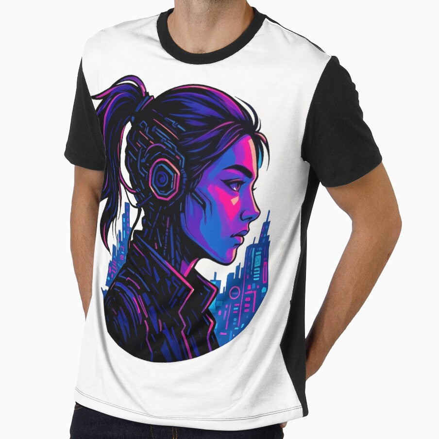 Cyberpunk Futuristic AI Woman by Amr Siam