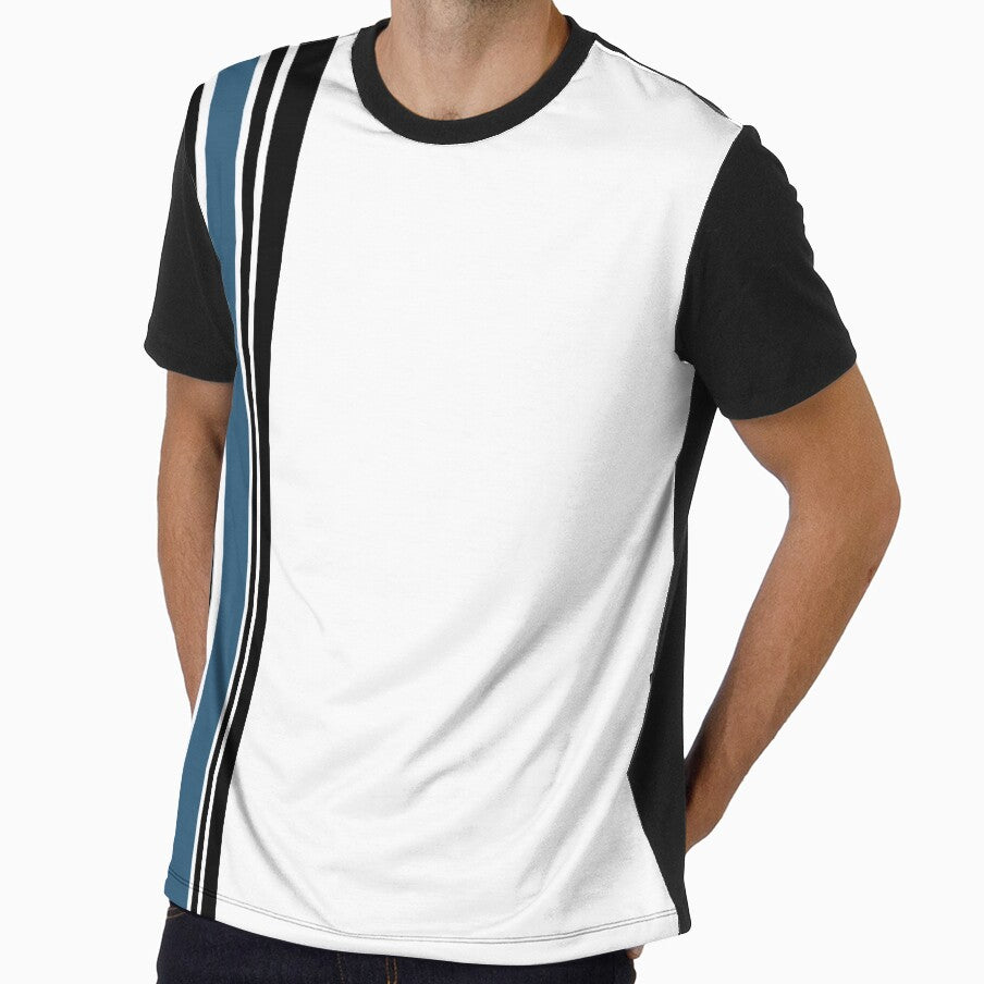 Black and Blue Stripes With White Background by pro2ozoa