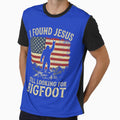 I Found Jesus Still Looking for Bigfoot Dad Joke Father Day by ROUFTOOP