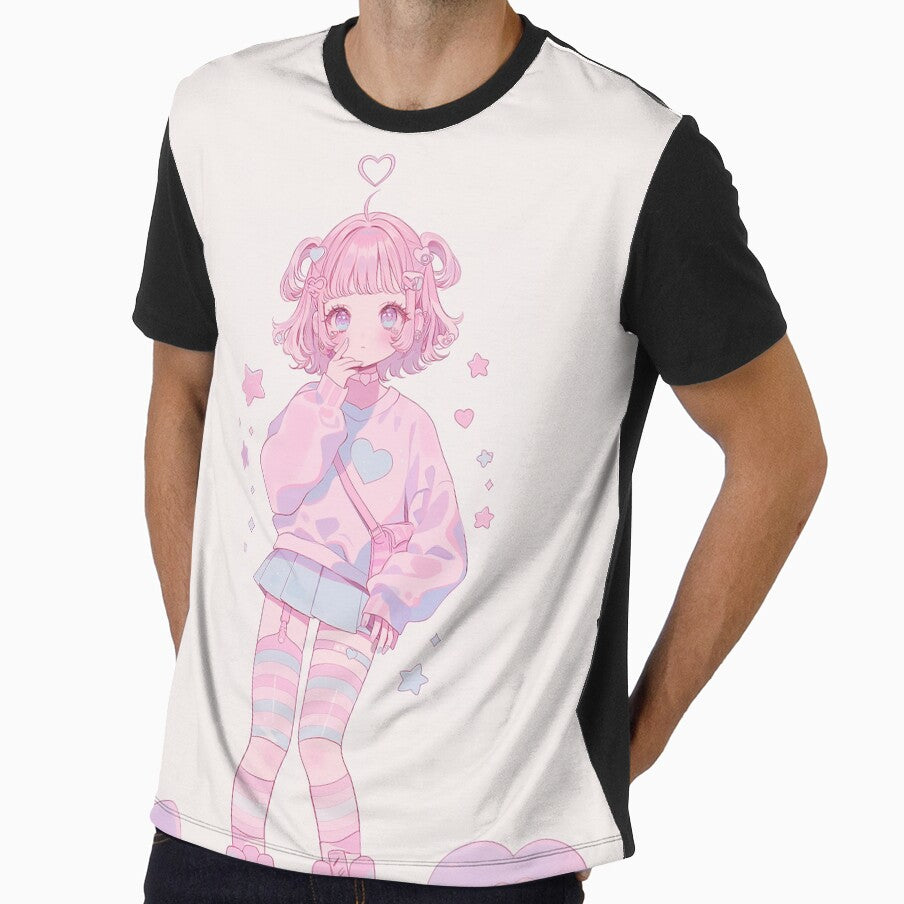 Kawaii Pastel Aesthetic Girl - Cute Pink Yume Kawaii Anime Art by Kawai Anime Shop
