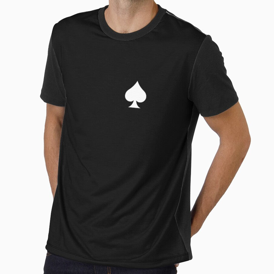 Minimal Spades Card White version (Only Front Print) by MinimalDM