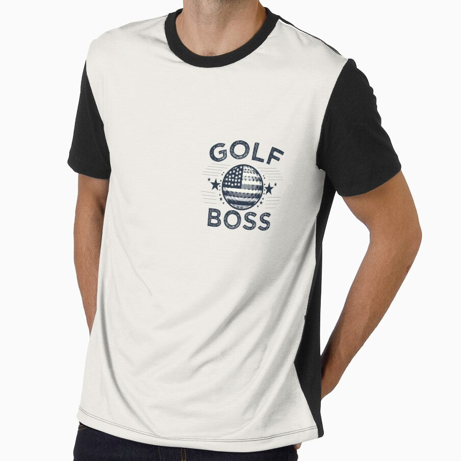 Cool Vintage USA American Themed Golf Boss Design by Daqomm