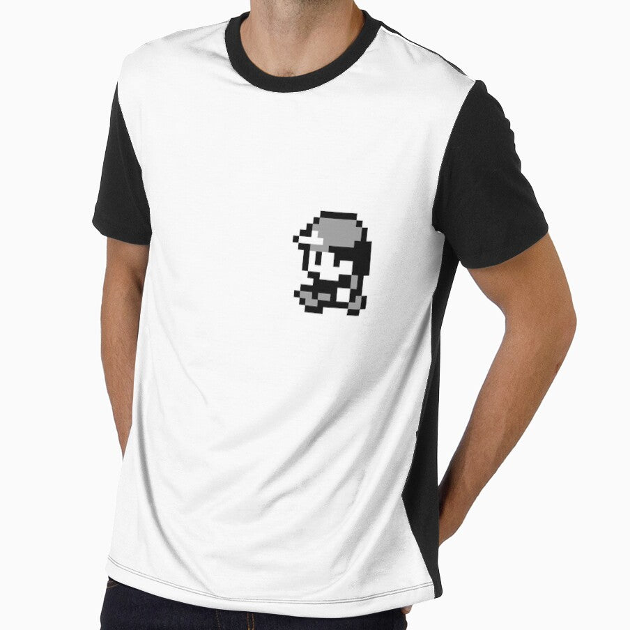 Red Side-view (Gray version) - Gameboy Character - Retro pixel art by ItsRetro90s