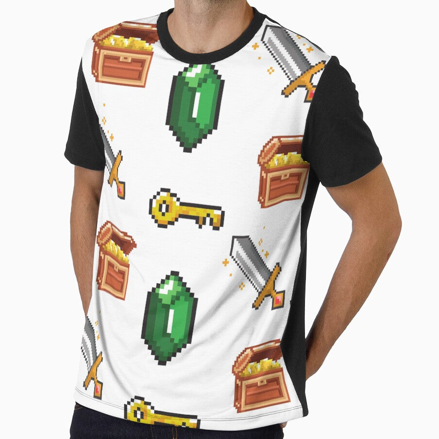 treasure pixel gaming pattern by CynthSky