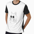 Cool cat minimalist design funny cat with sunglasses by Tropical Blood