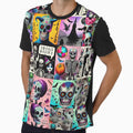 Colorful Day of the Dead Skull Art Collage by BriSher