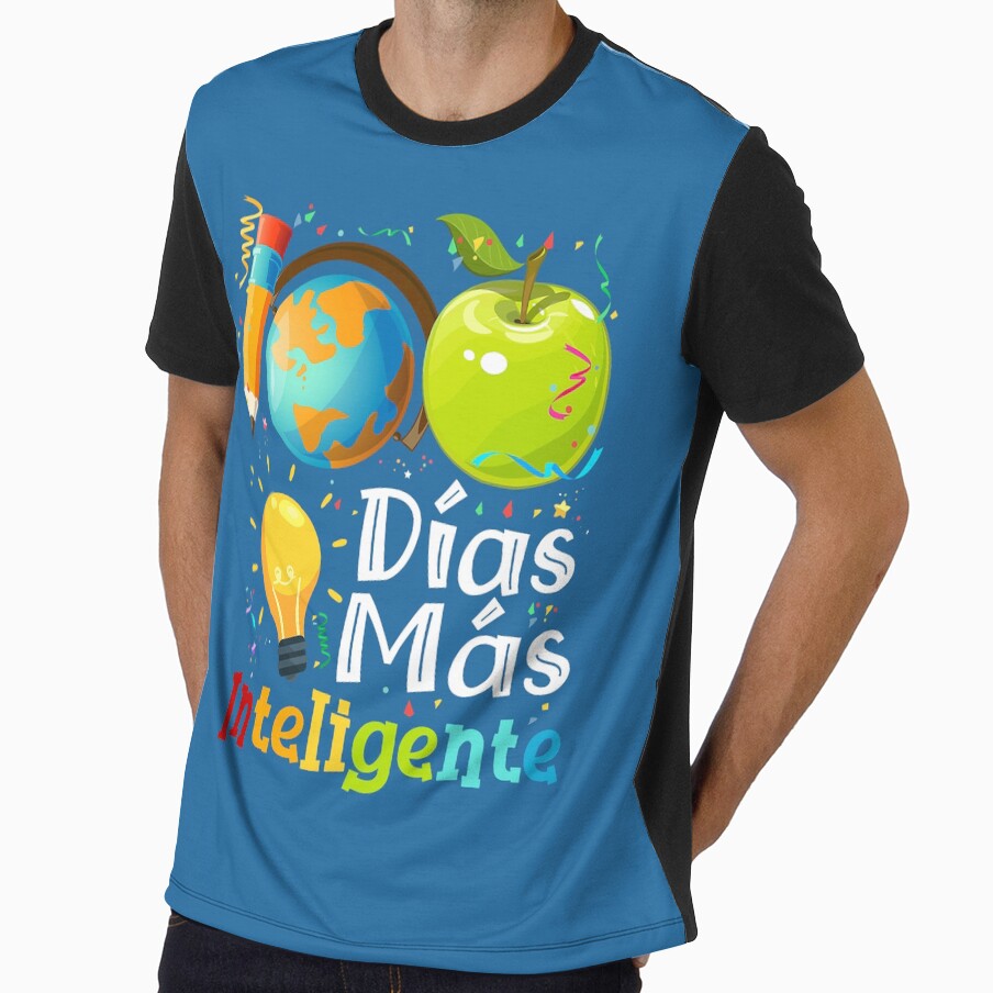 100 Dias mas inteligente Spanish Teacher 100th Day School For Men Women Kids by KevinorNorris