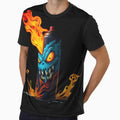 High quality t-shirt with design spray fire by StudioNeon
