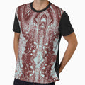 Symmetry in red and light blue by Psilographics