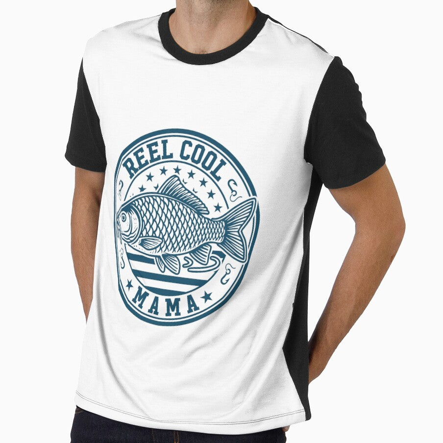 Reel Cool Mama Fishing Patriotic USA Flag Mothers Day by gunaone-design