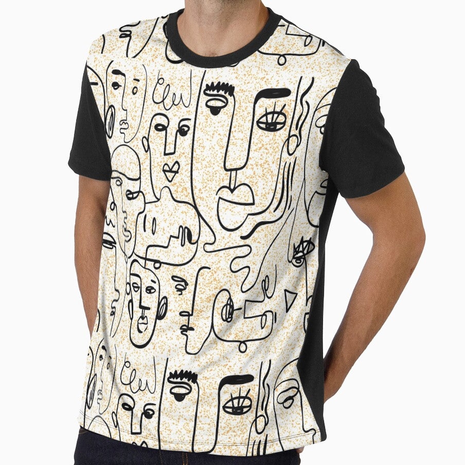 Abstract Face Line Art Facial Expressions by LashCreations