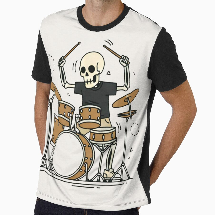 DRUMMER | Minimalist Skeleton Streetwear Art by DEADLINE.