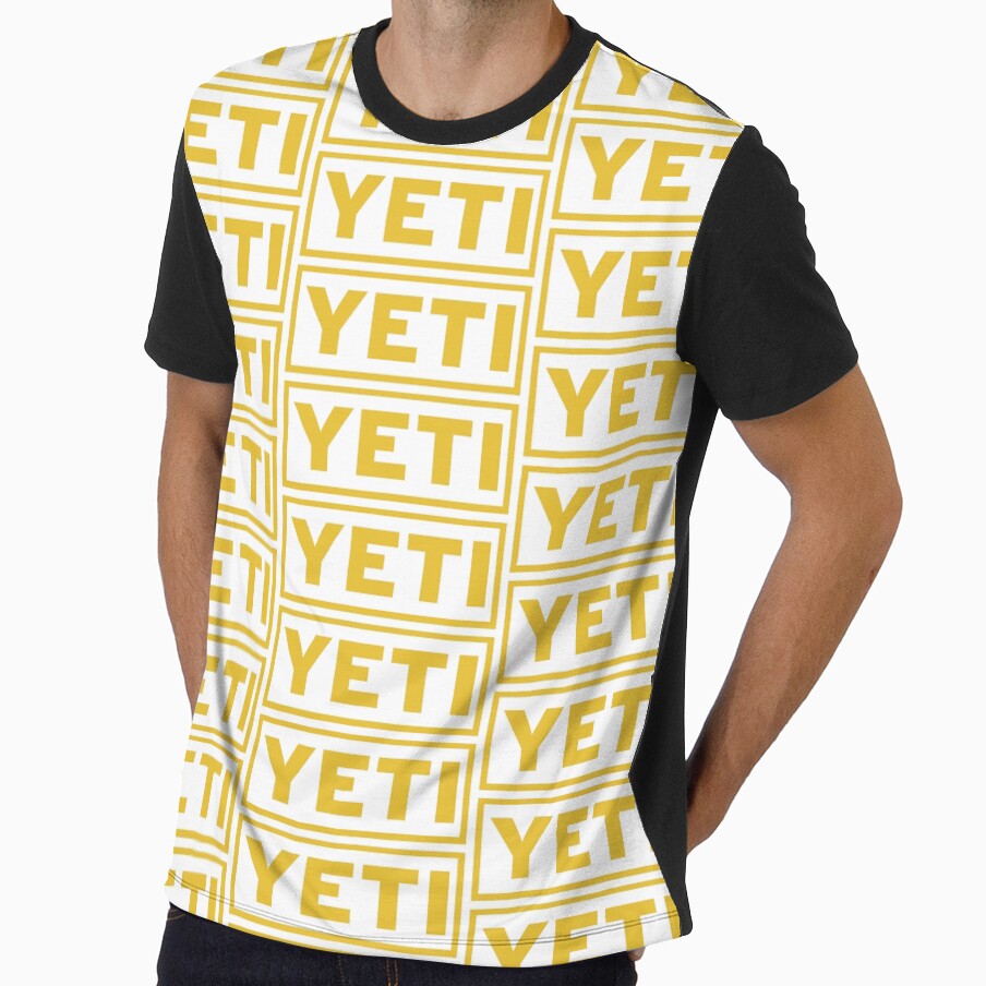 Yeti cool outdoors camping box logo brick white and yellow by Kludoman