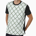Sage Green Lattice Pattern Soft Sage Background by yara.lahdo