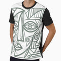 Artsy Cubism Face Wonky Womens Face by whyitsme