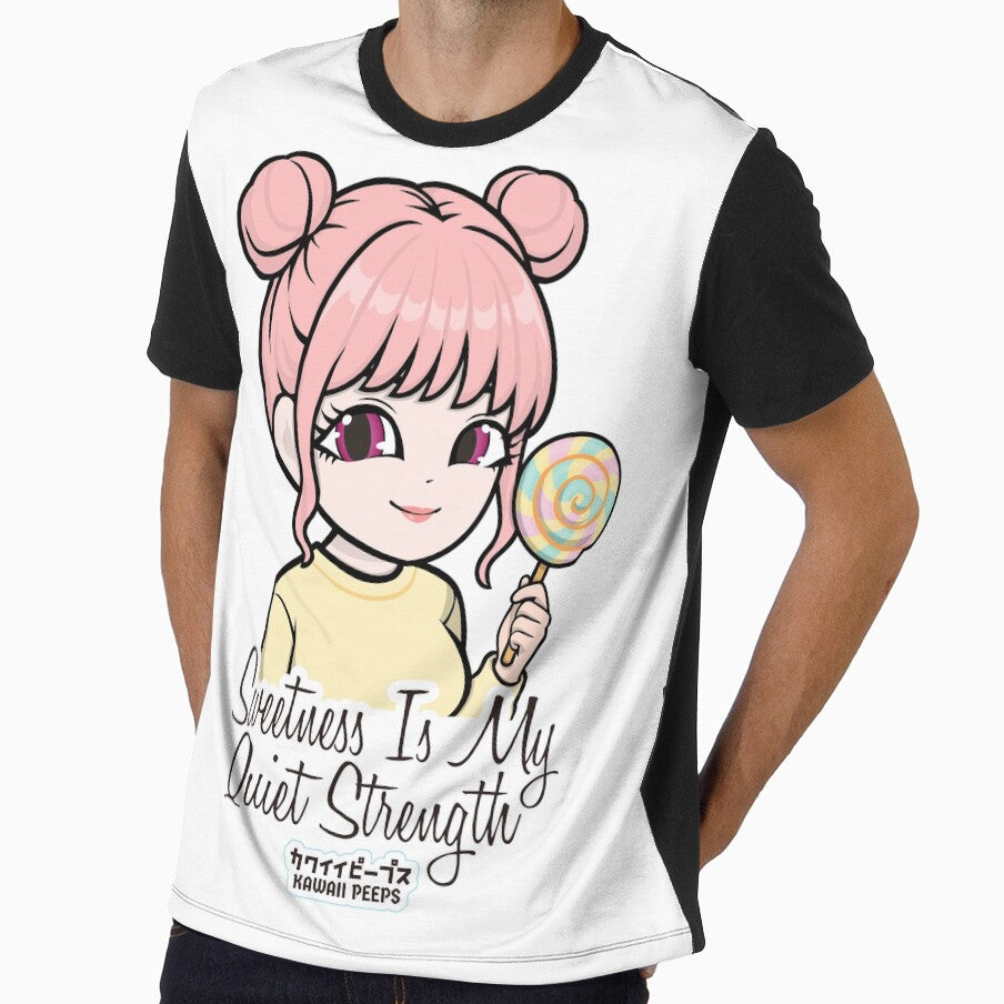 Pastel Power Crew Sweetness Is My Quiet Strength Kawaii Pastel Aesthetic Girl Design by P-L-Sardines