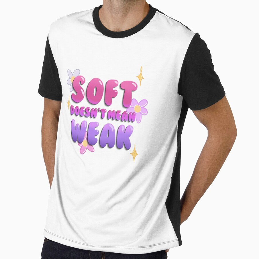 "Soft Doesn’t Mean Weak" Soft Girls Cozy Aesthetic by Drawgoa