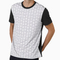 Triad Lines in White on Grey by Meena-and-Fox
