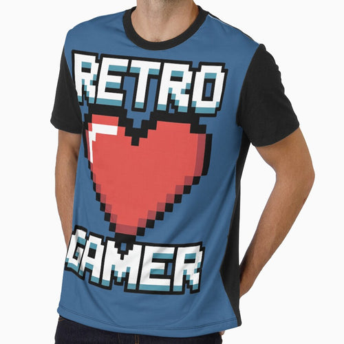 8-Bit Retro Gamer Pixel Heart by Everdreeam