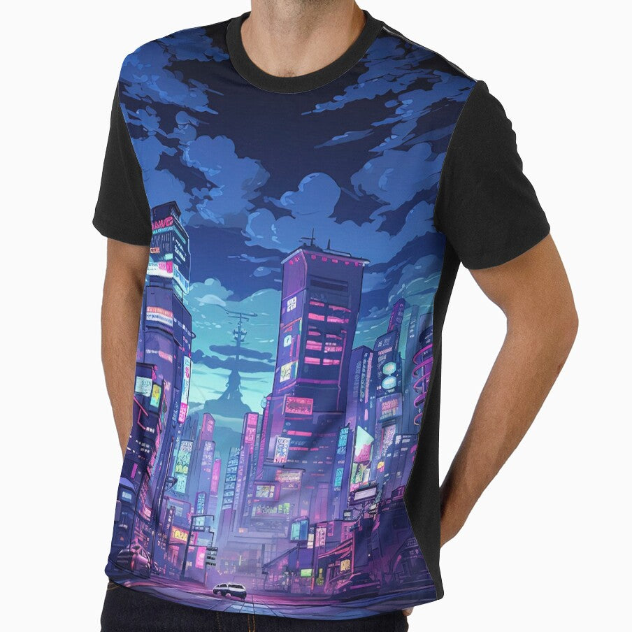 Cyberpunk Tokyo City Street by Takeda-art