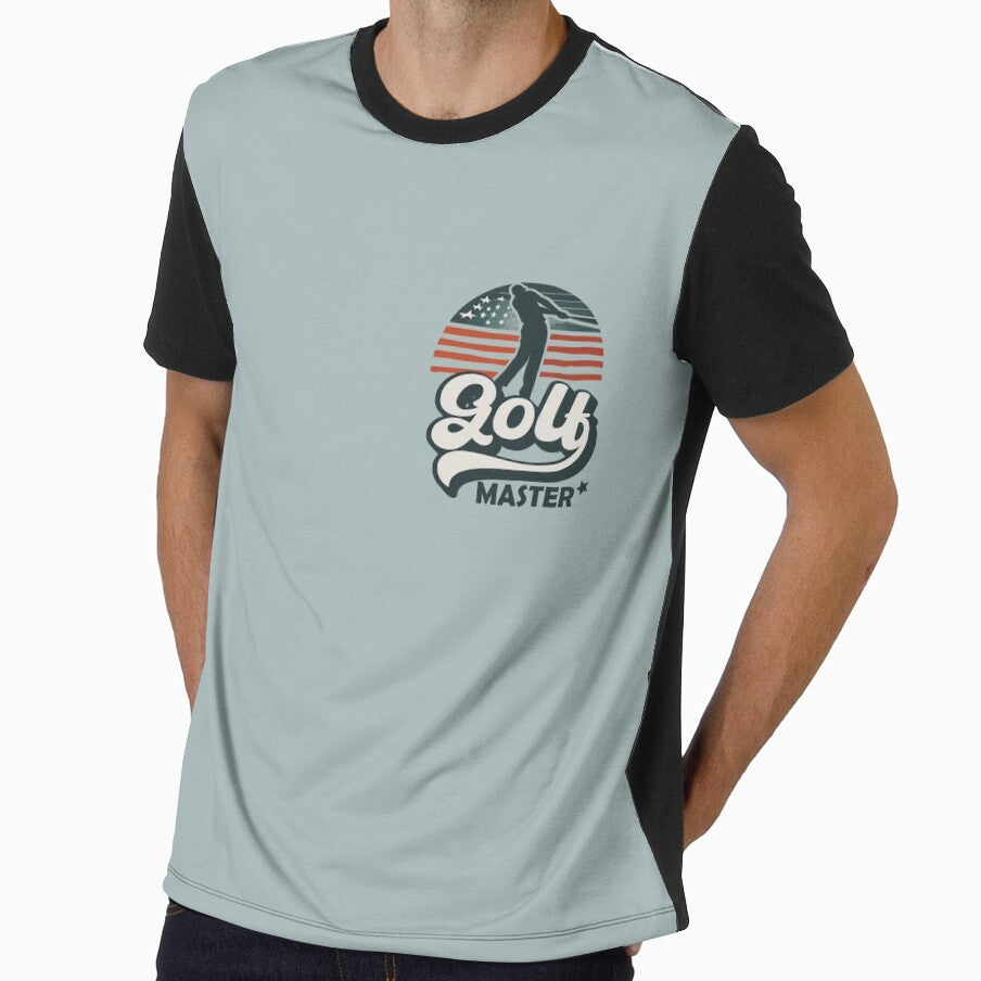 Cool Vintage USA America Theme Silhouette Golf Master by Daqomm