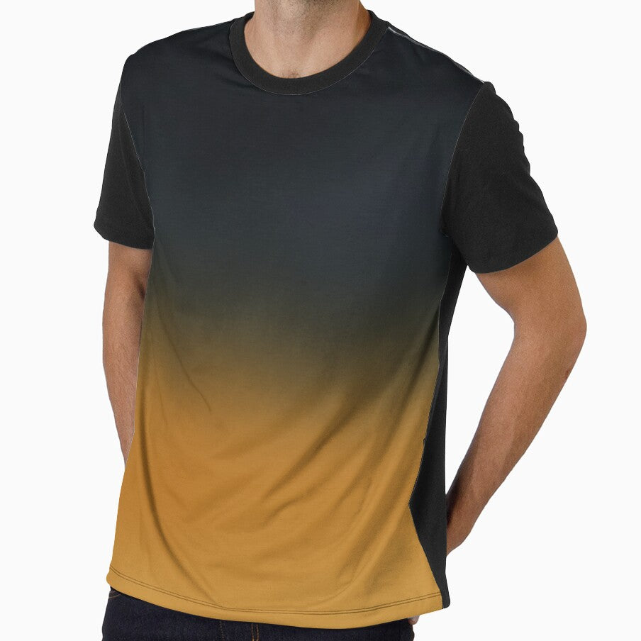 Navy Blue and Mustard Yellow Watercolor Gradient by thesnowwhyte