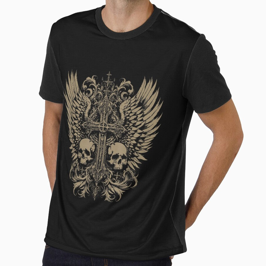 Emo Grunge Aesthetic Alt Goth Skull Cross Gothic by Jessica Lewis