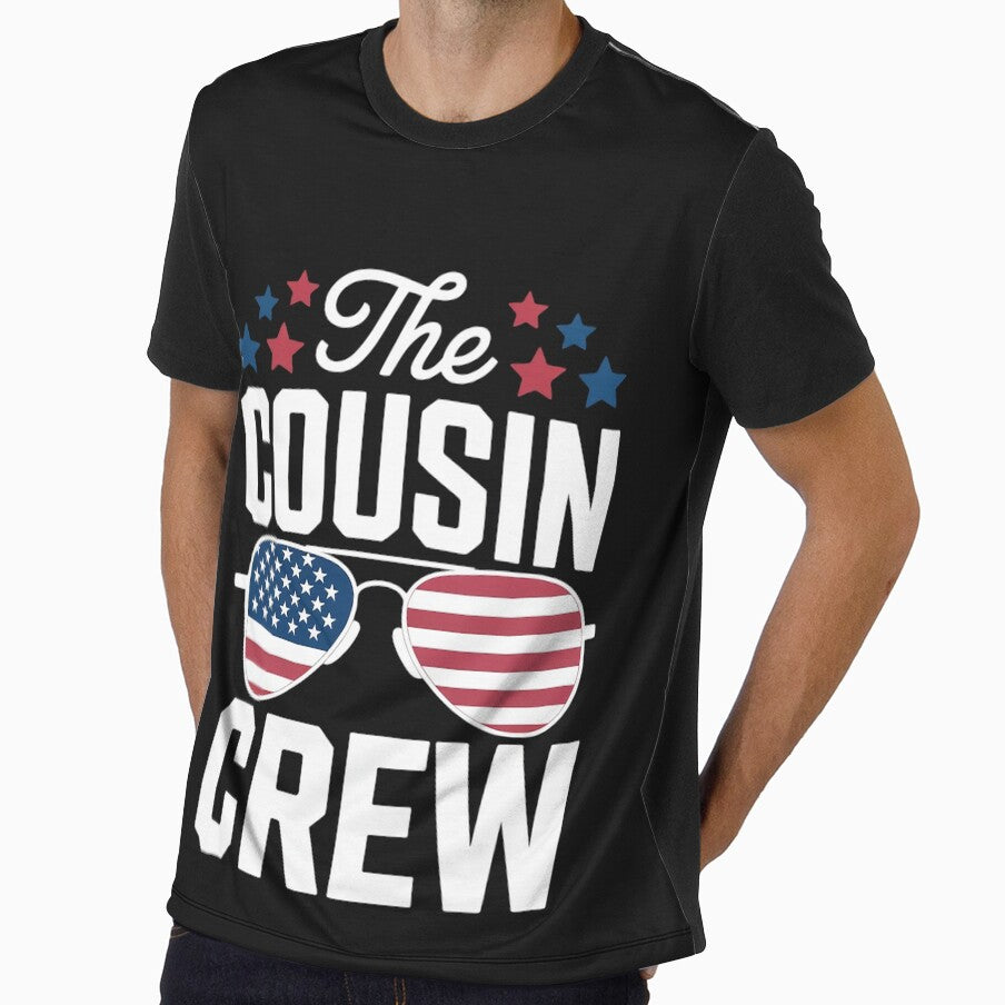 Cousin Crew 4th of July Patriotic American Family Matching by LegendsArt75