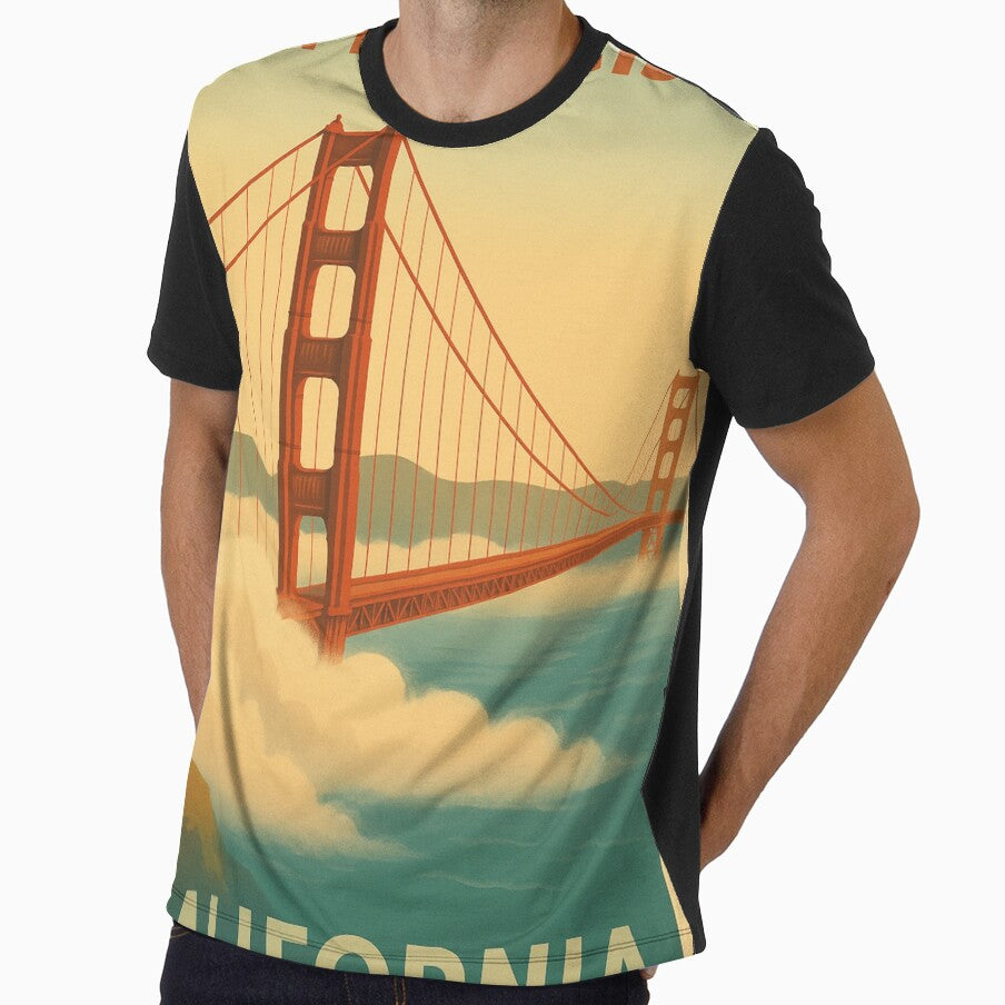 Vintage San Francisco Wall Art – Retro Golden Gate Bridge Travel Poster by TrendSh0p