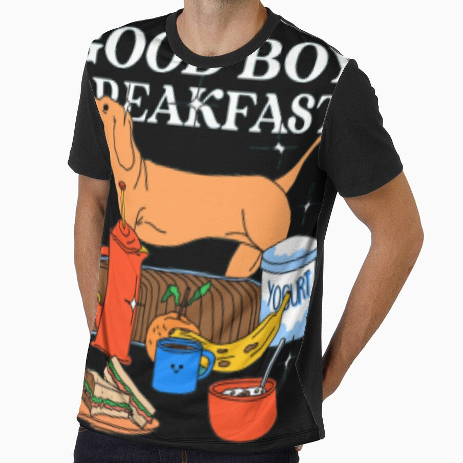 Good Boy Breakfast - Cute Dachshund Wiener Dog Foodie Art by GenZFashion000