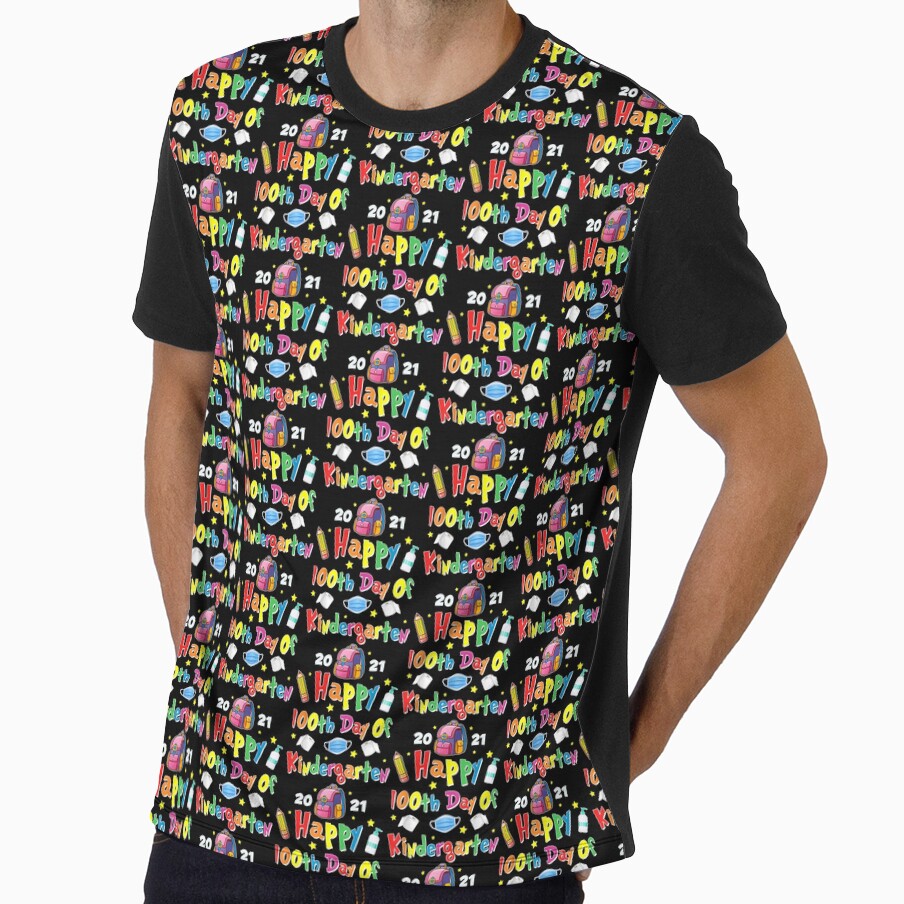 100 Days Of Kindergarten School Gift Students Teachers Kids by RichardMarkham
