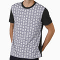 Triad Lines in White on Navy by Meena-and-Fox