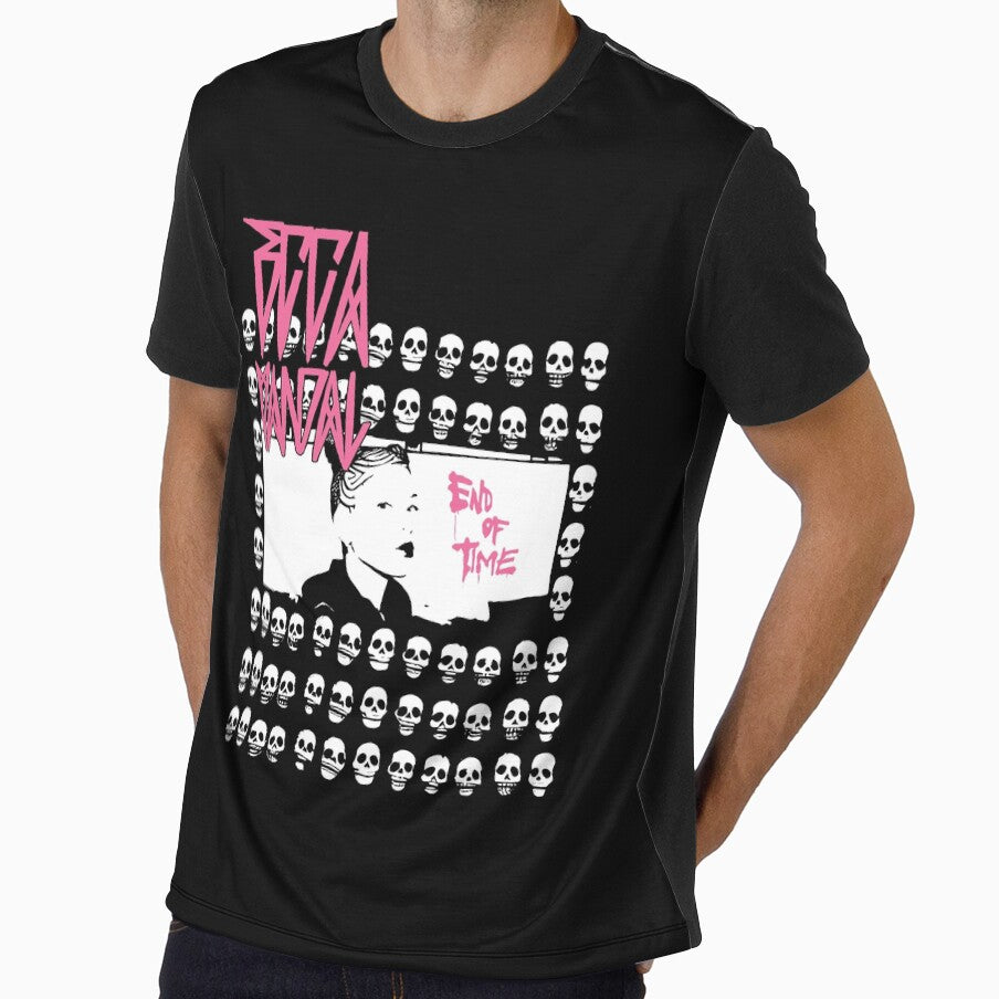 Skull Head With Woman Punk Rock Singer by HydroSketchy