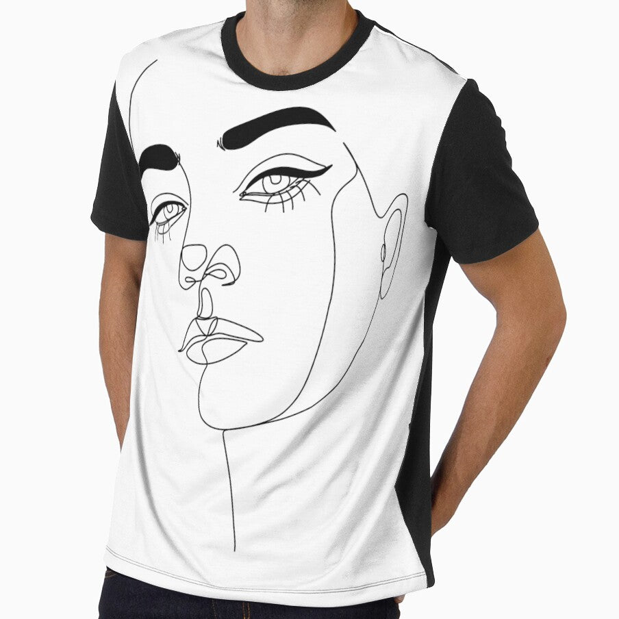 Abstact line art face. Line drawing woman face. Single Line Face Art | Minimalist Woman Line Drawing | Simple Art Female Face | Woman Drawing | by OneLinePrint