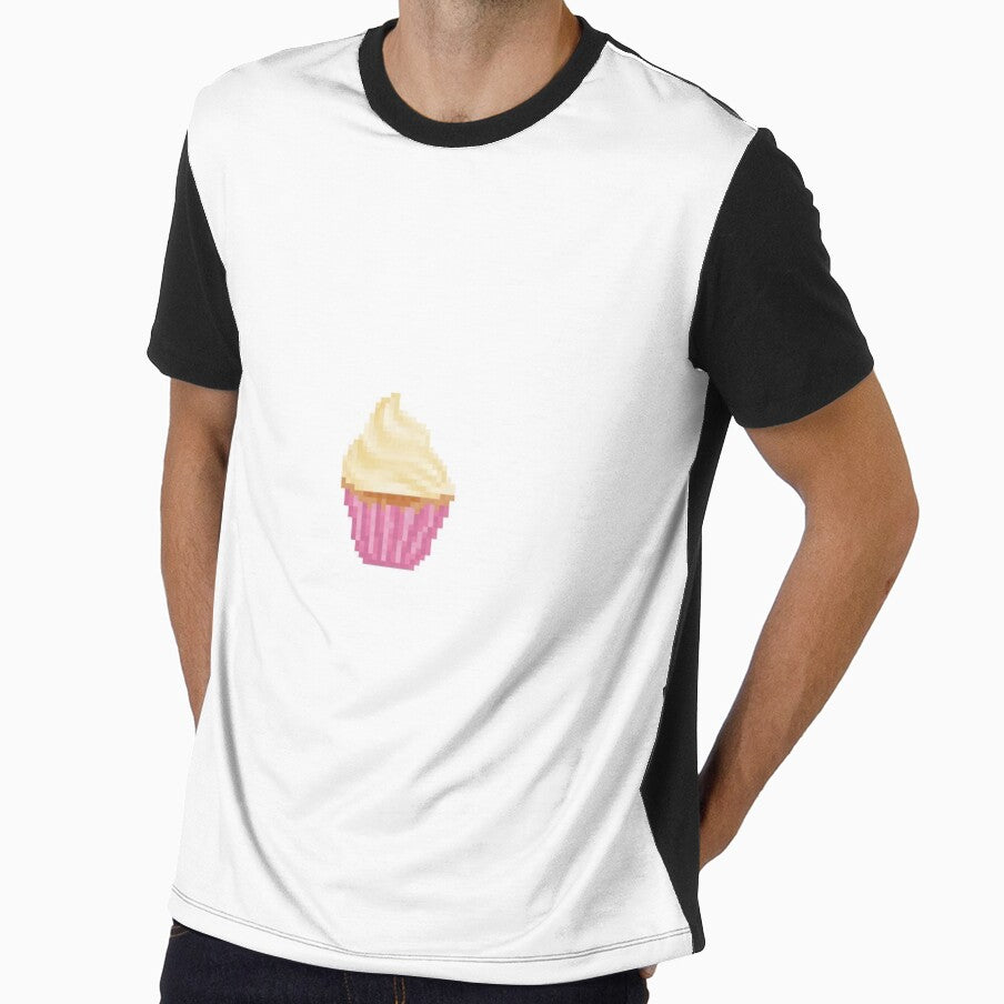 Pixel Vanilla Frosted Cupcake by 8BitTrip
