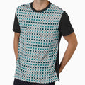 Teal, Black and Silver, Diamond Pattern by Jaydee001