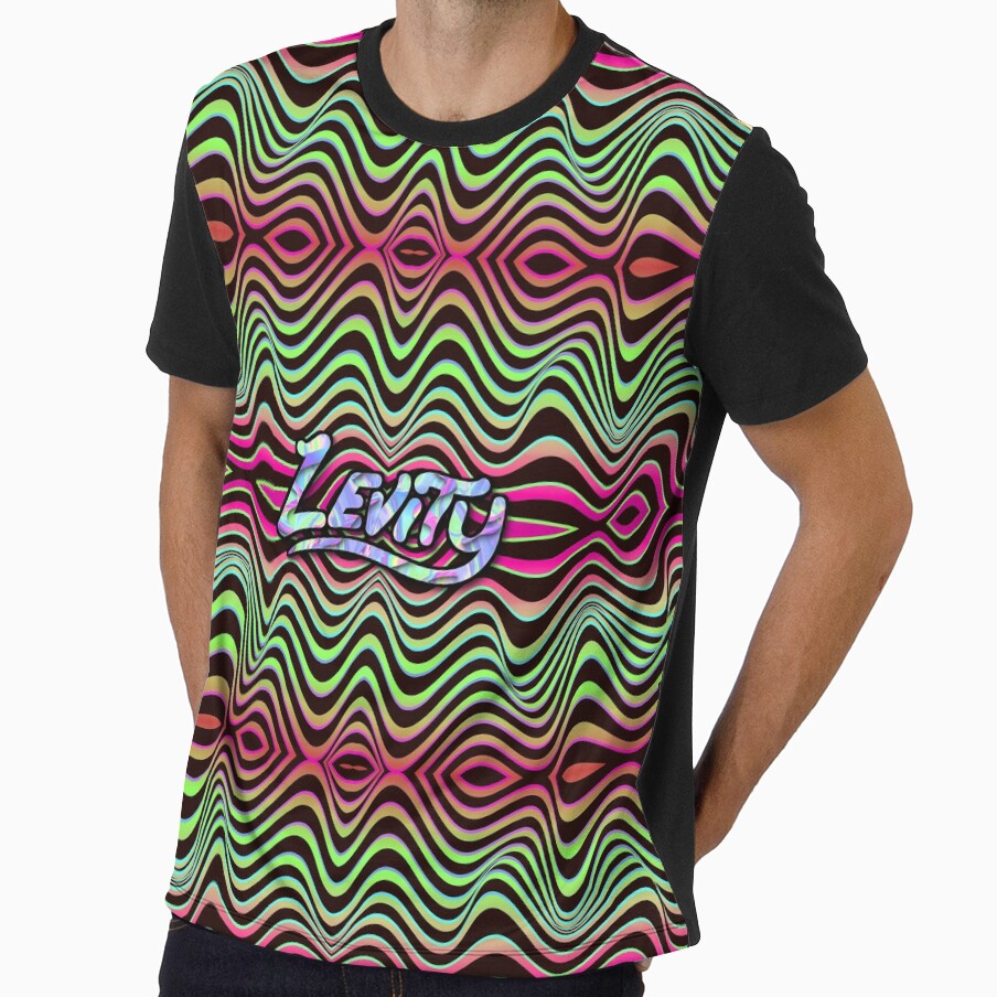 Levity Holographic Psychedelic Optical Illusion Festival Fanart by FestDrip