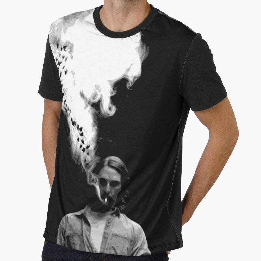 Rustin Cohle from True Detective Smoking a Cigarette by L. Layne