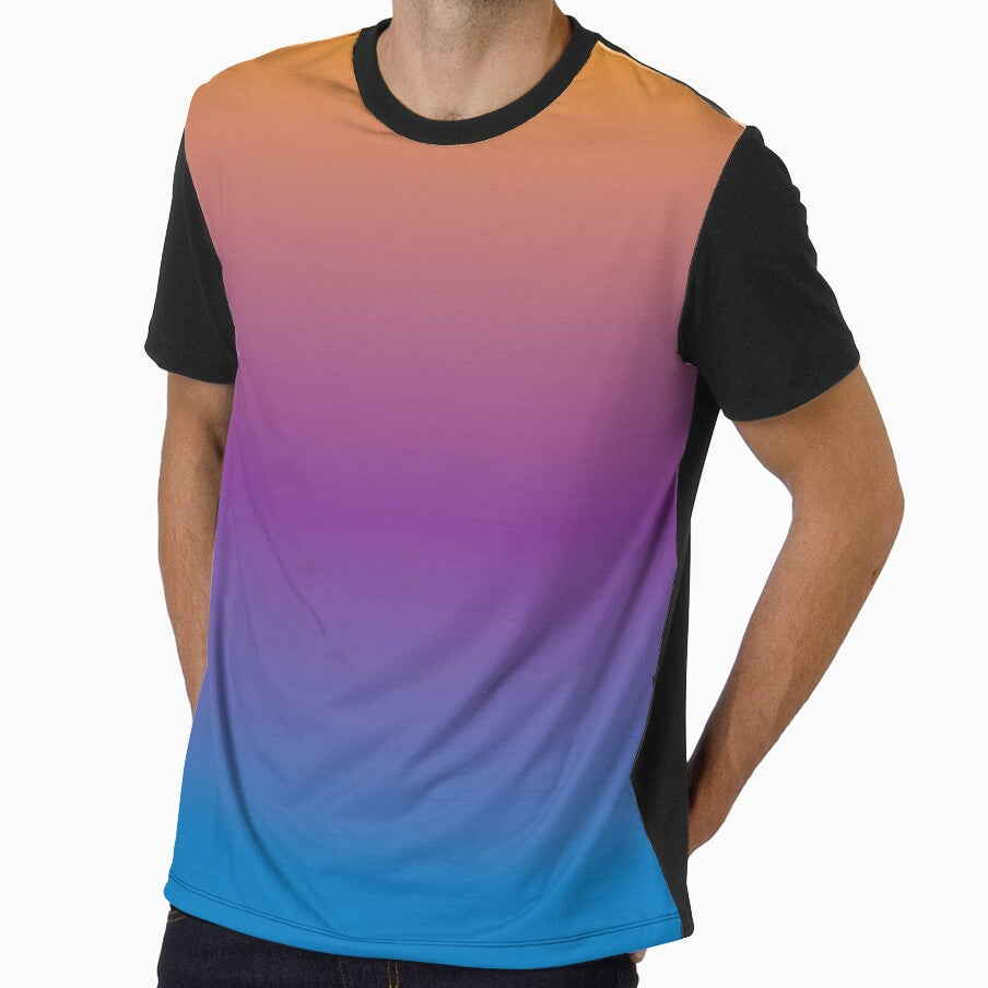 Retro Orange Purple and Blue Gradient by BetweenForms