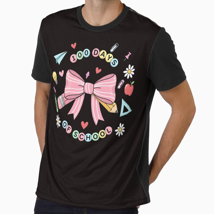 100 Days of School Coquette, Teacher 100 Days Bracelet, Coquette Teacher, 100 Days Design, Coquette Pink Bow, Teacher Stuff by DesignDenDo ⭐⭐⭐⭐⭐